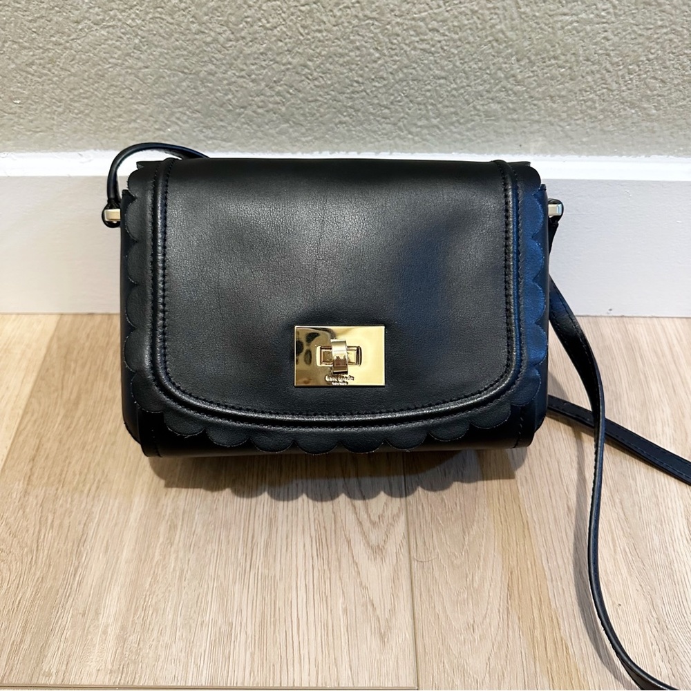 Kate Spade Black Scallop Crossbody Bag